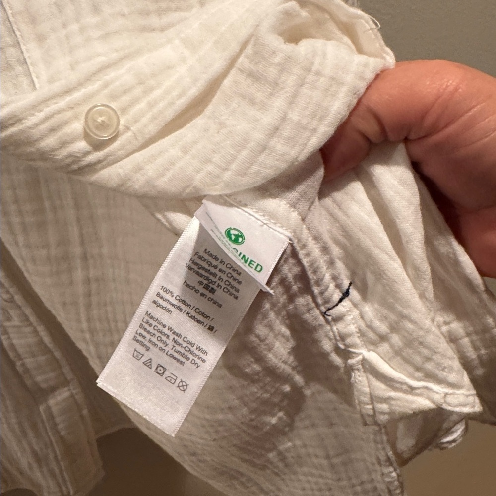 NWT J. Crew Garçon classic shirt in gauze Size 6 - Picture 6 of 7